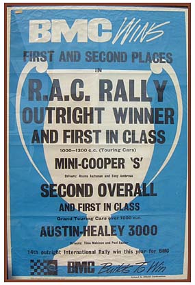 BMC R.A.C RALLY WINNER