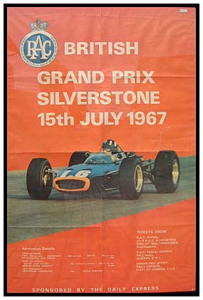 RAC 1967 BRITISH GRAND PRIX SILVERSTONE