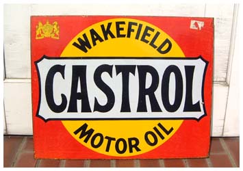 CASTROL WAKEFIELD ENAMEL BOTH SIDED